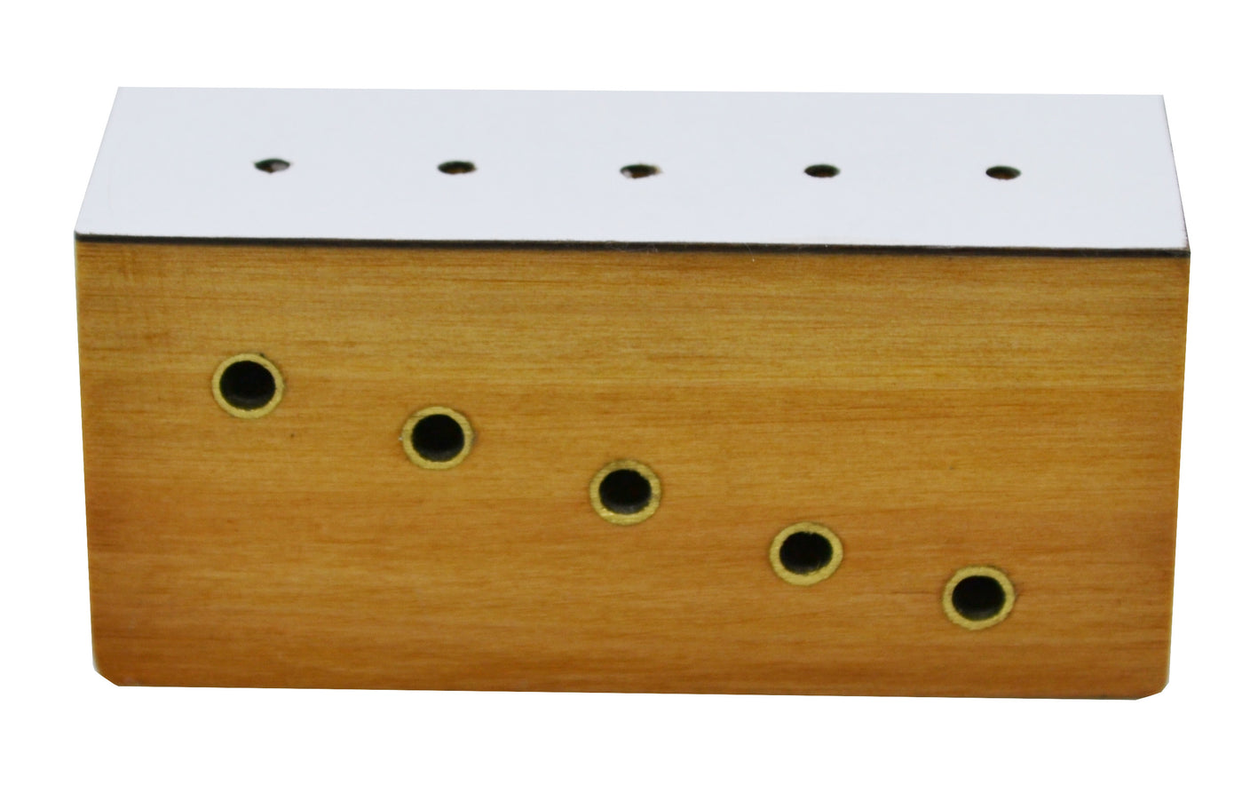 6 units of Hardwood Insect Pinning Block, Contains 5 Holes with Different Heights for Pins