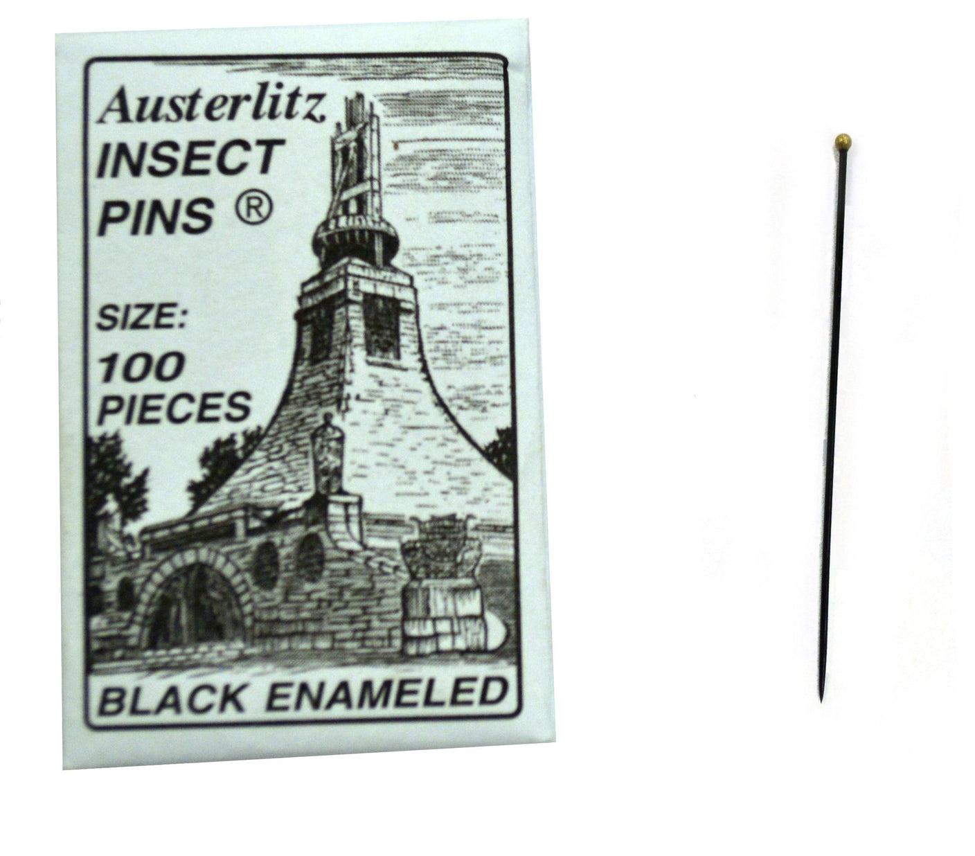 Premium Insect Entomology Dissection Pins-Museum Grade, Pack of 100