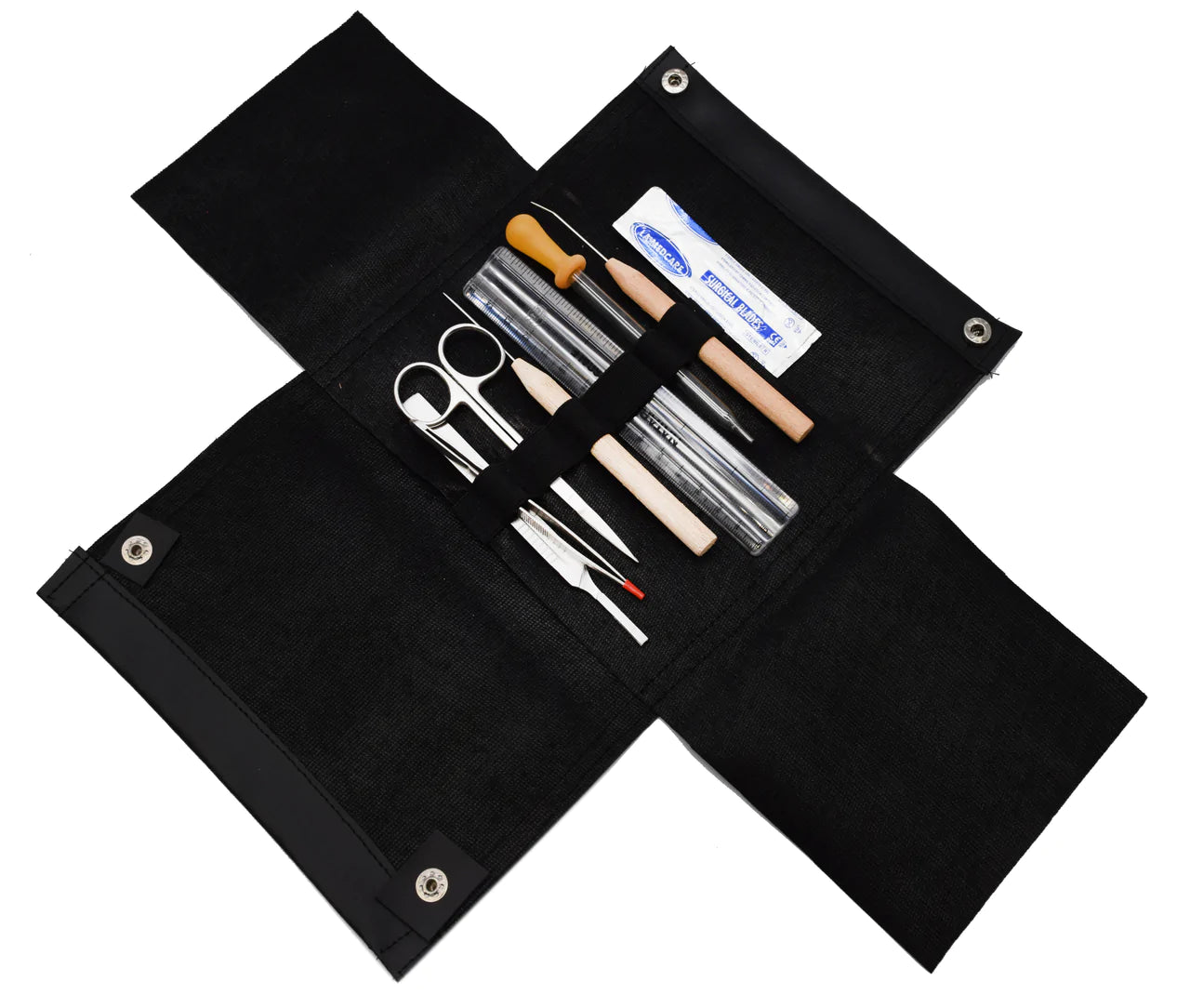 Dissection Set, Economy, 7 Pcs - Stainless Steel - Leather Storage Cas ...
